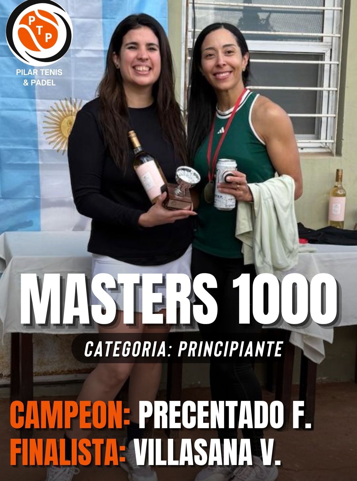 🏆 ¡Fara Precentado, campeona del Masters 1000 Principiante Damas! 🎾💜