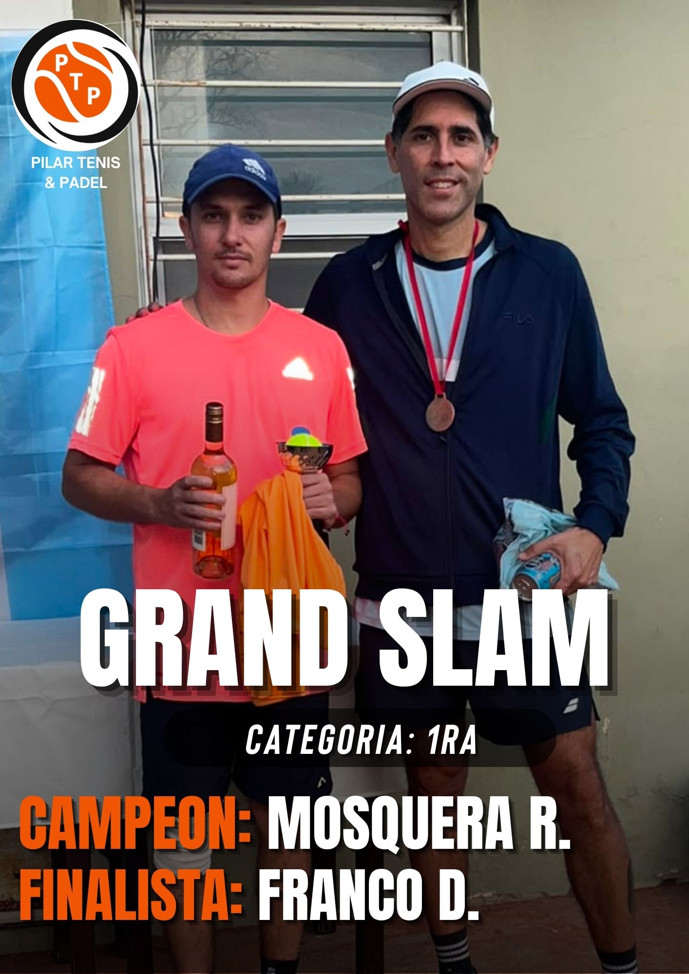 👑 ¡Campeón del Grand Slam - Apertura 1ra! 🎾