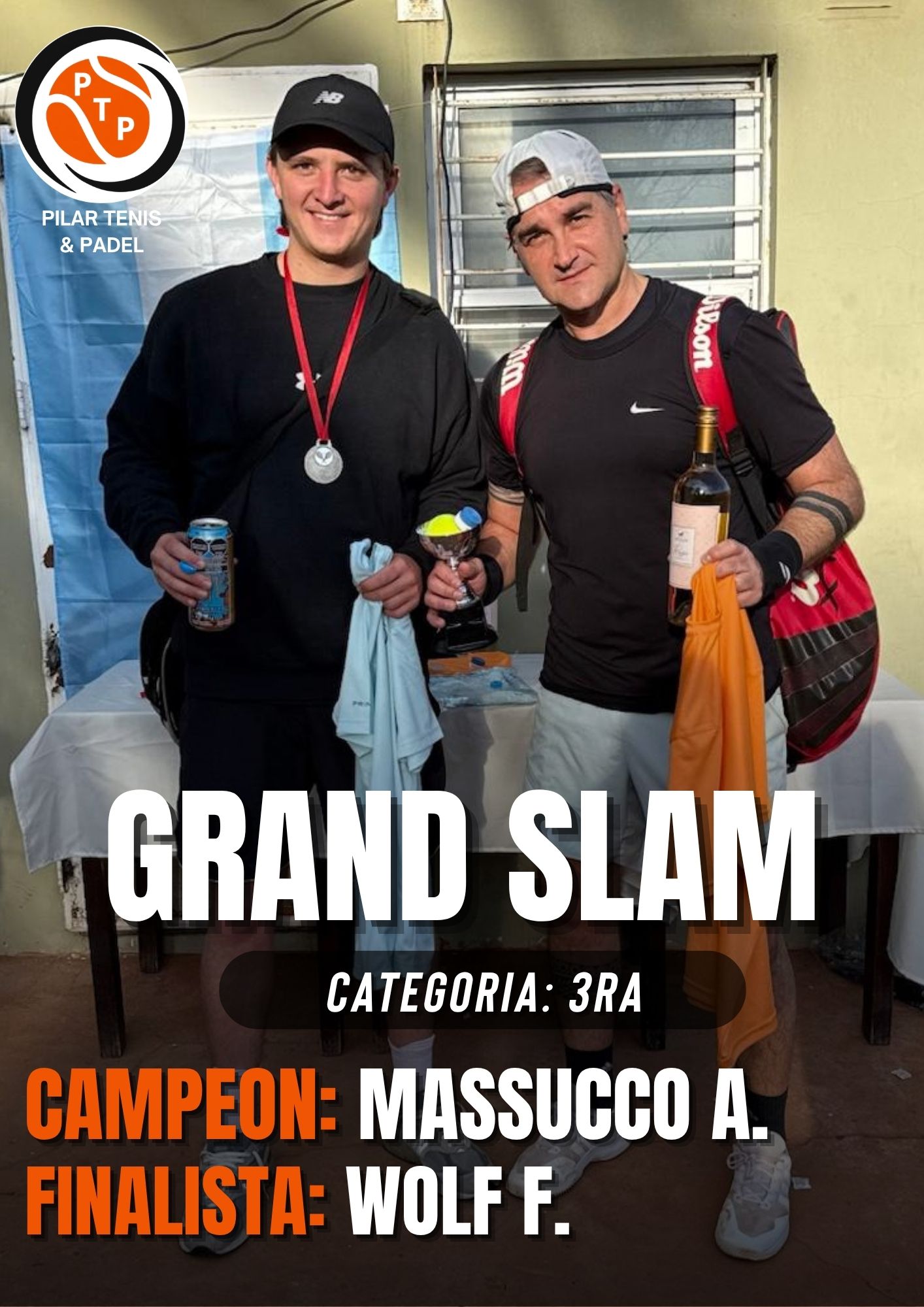 🏆 ¡Tenemos campeón del Grand Slam - Apertura 3ra! 🎾